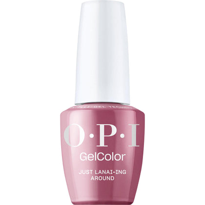 OPI GelColor Just Lanai-ing Around dark purple crème nail polish front view