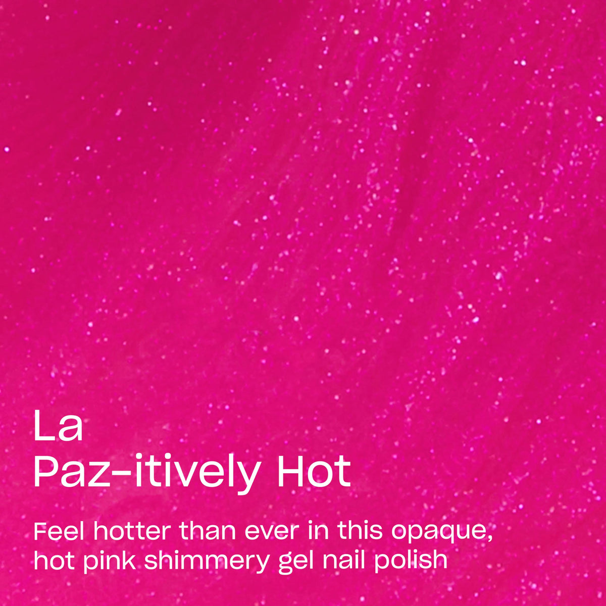 OPI GelColor La Paz-itively Hot bottle side view