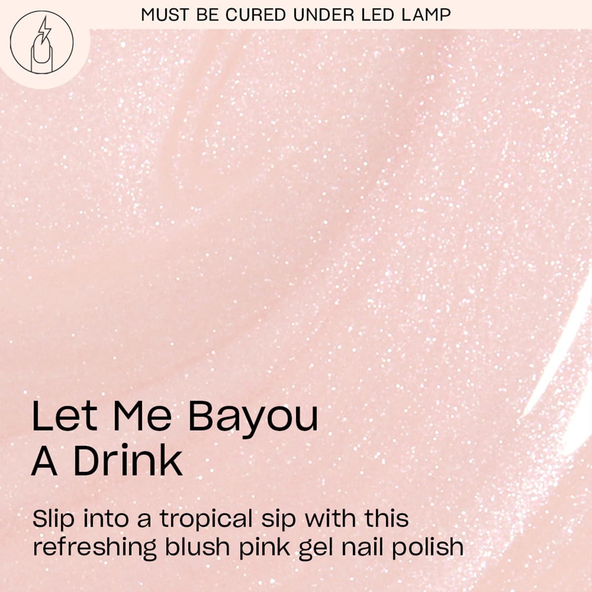 OPI GelColor Let Me Bayou a Drink nail polish bottle with label