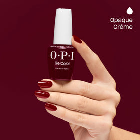 OPI GelColor Malaga Wine bottle with OPI Star Light LED lamp
