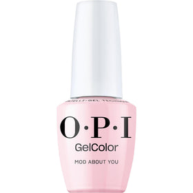 OPI GelColor Mod About You soft pastel pink gel nail polish front view