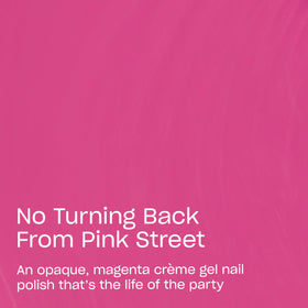 OPI GelColor No Turning Back From Pink Street 0.5 Fl Oz bottle side view
