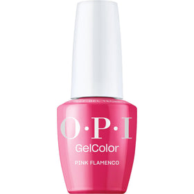OPI GelColor Pink Flamenco nail polish bottle front view