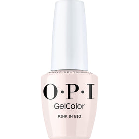 OPI GelColor Pink in Bio front view with glossy finish
