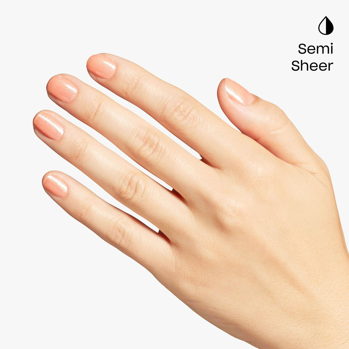 OPI GelColor Queens Rule applied on nails with shimmer
