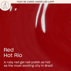 OPI GelColor Red Hot Rio bottle with brush