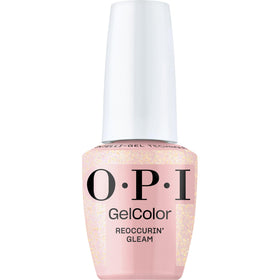 OPI GelColor Reoccurin' Gleam sheer pastel pink gel nail polish front view