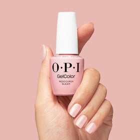 OPI GelColor Reoccurin' Gleam under LED lamp curing