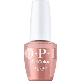 OPI GelColor Route Beer Float gel nail polish front view