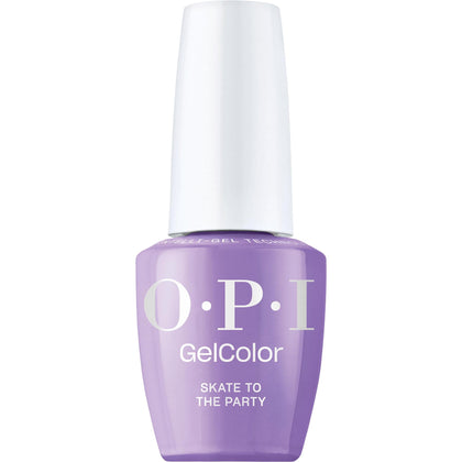 OPI GelColor Skate to the Party bright purple crème nail polish front view