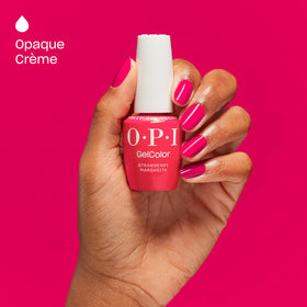 OPI GelColor Strawberry Margarita with OPI Star Light LED lamp
