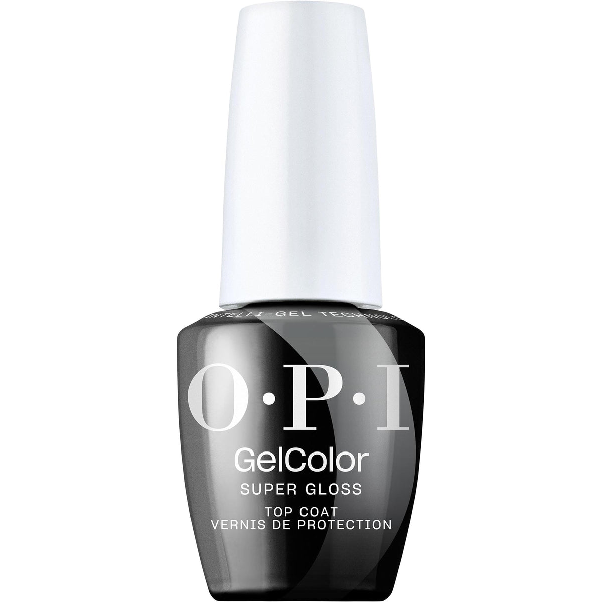 OPI GelColor Super Gloss Top Coat front view 0.5 Fl Oz