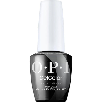 OPI GelColor Super Gloss Top Coat front view 0.5 Fl Oz
