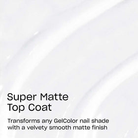 OPI GelColor Super Matte Top Coat application on nails