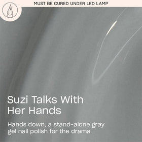 OPI GelColor Suzi Talks with Her Hands application on nails