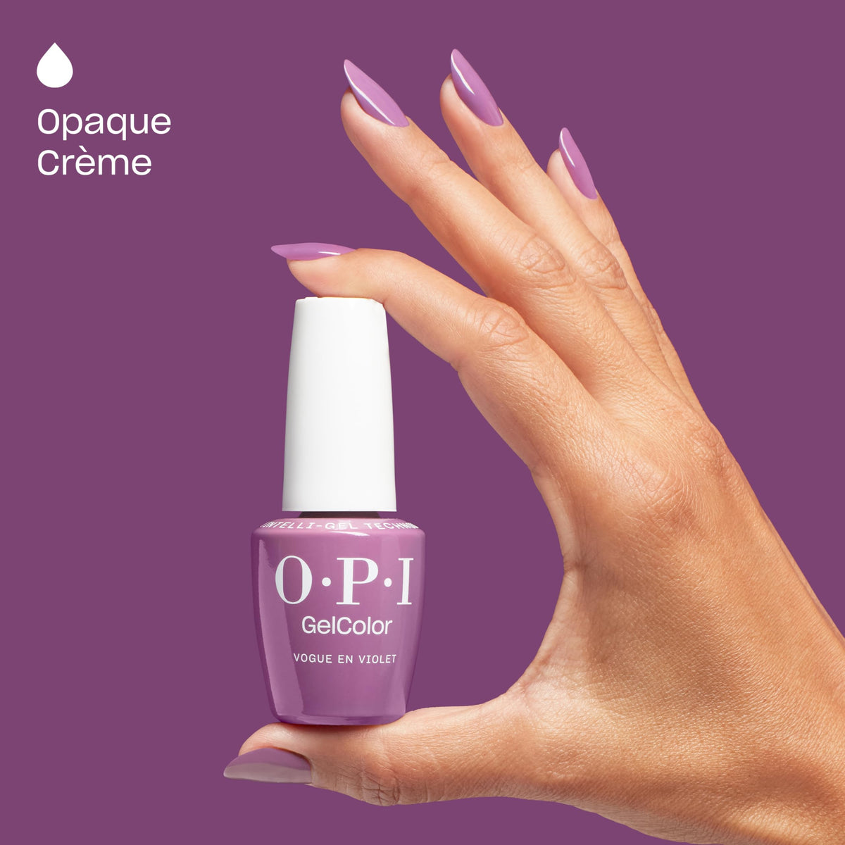 OPI GelColor Vogue en Violet with OPI Star Light LED lamp