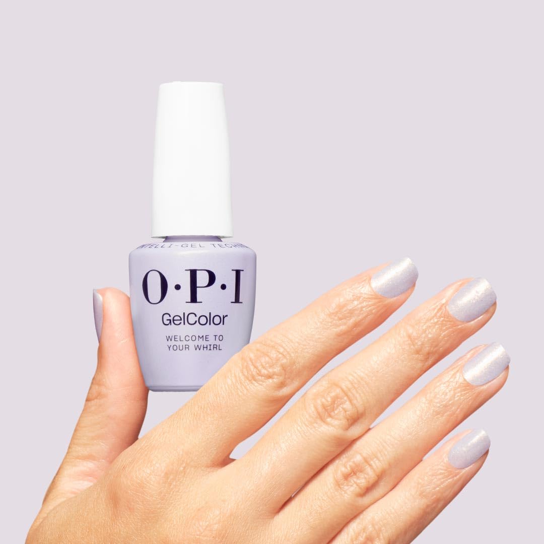 OPI GelColor Welcome to Your Whirl application on nails