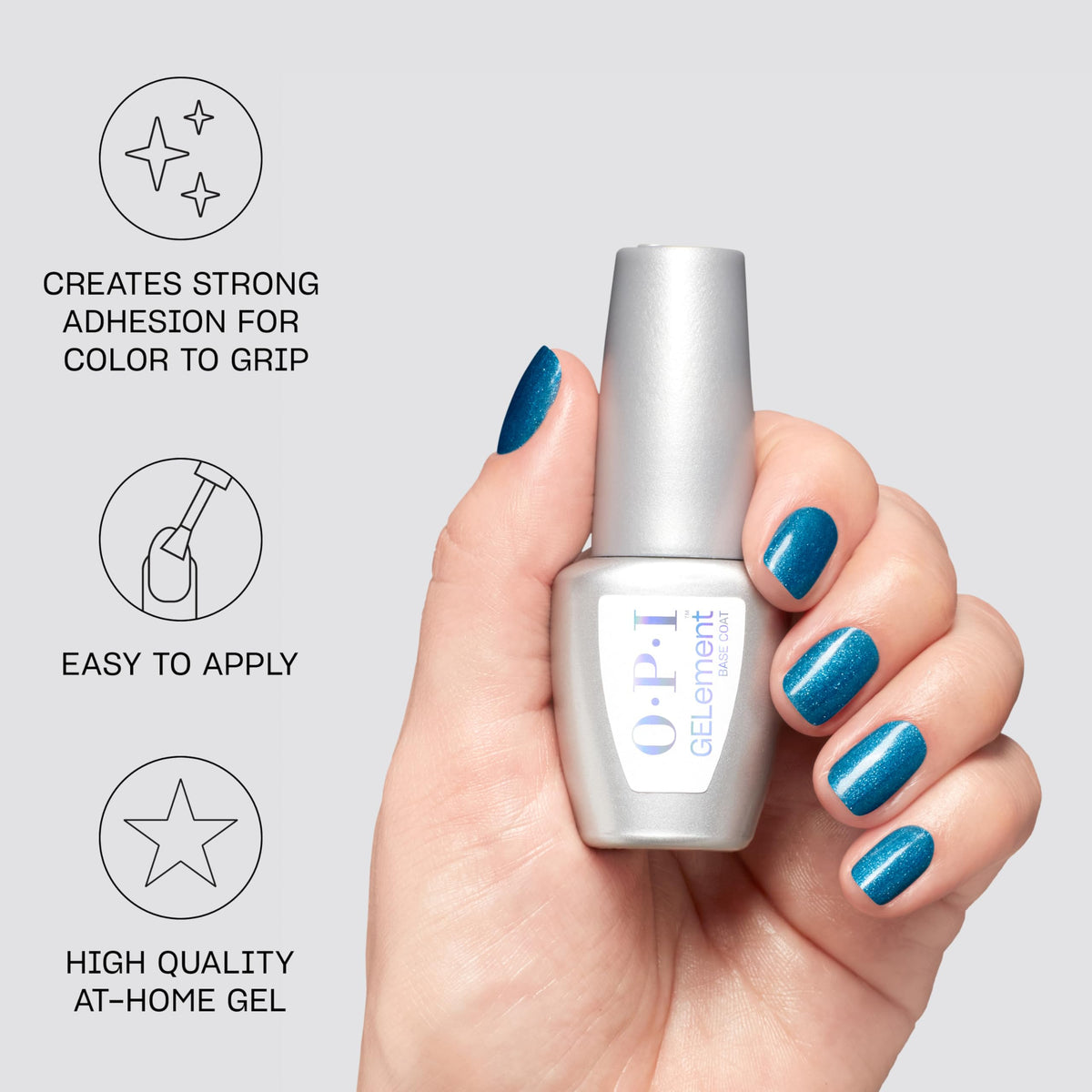 OPI GELement Base Coat 0.3 Fl Oz side view