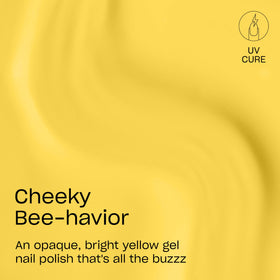 OPI GELement Cheeky Bee-havior gel polish bottle side view
