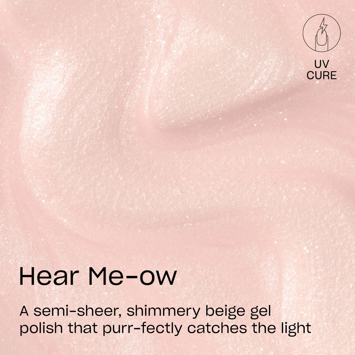 OPI GELement Hear Me-ow gel polish bottle with shimmer