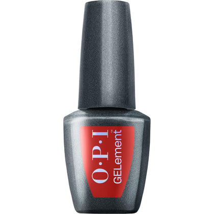 OPI GELement Single & Red-y gel nail polish front view 0.3 Fl Oz