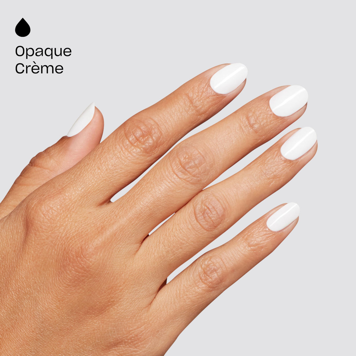 OPI GELement Snow AnGEL gel polish application on nails