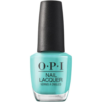 OPI I’m Yacht Leaving bright green crème nail polish front view