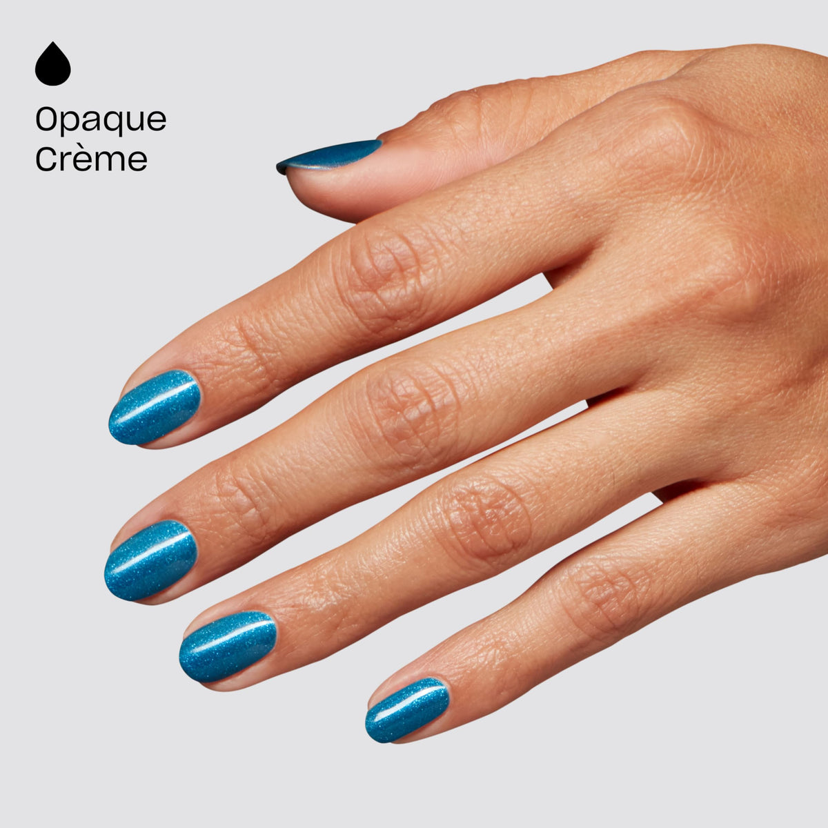 OPI I Sea You gel polish in a lifestyle setting with nail tools