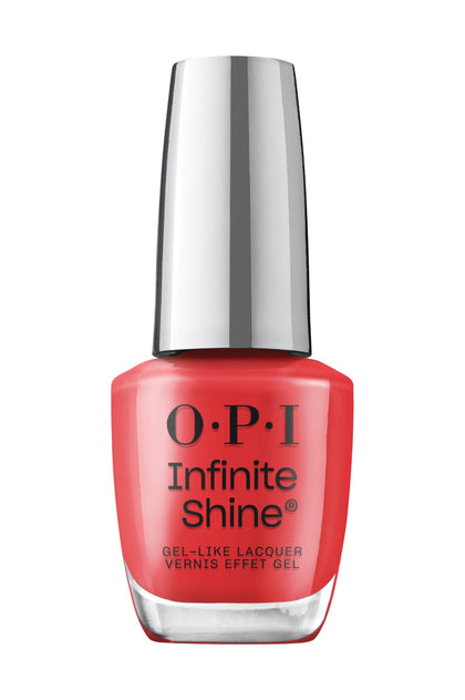 OPI Infinite Shine Cajun Shrimp nail polish front view