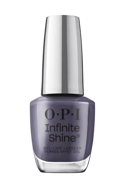 OPI Infinite Shine Less is Norse dark blue nail polish front view