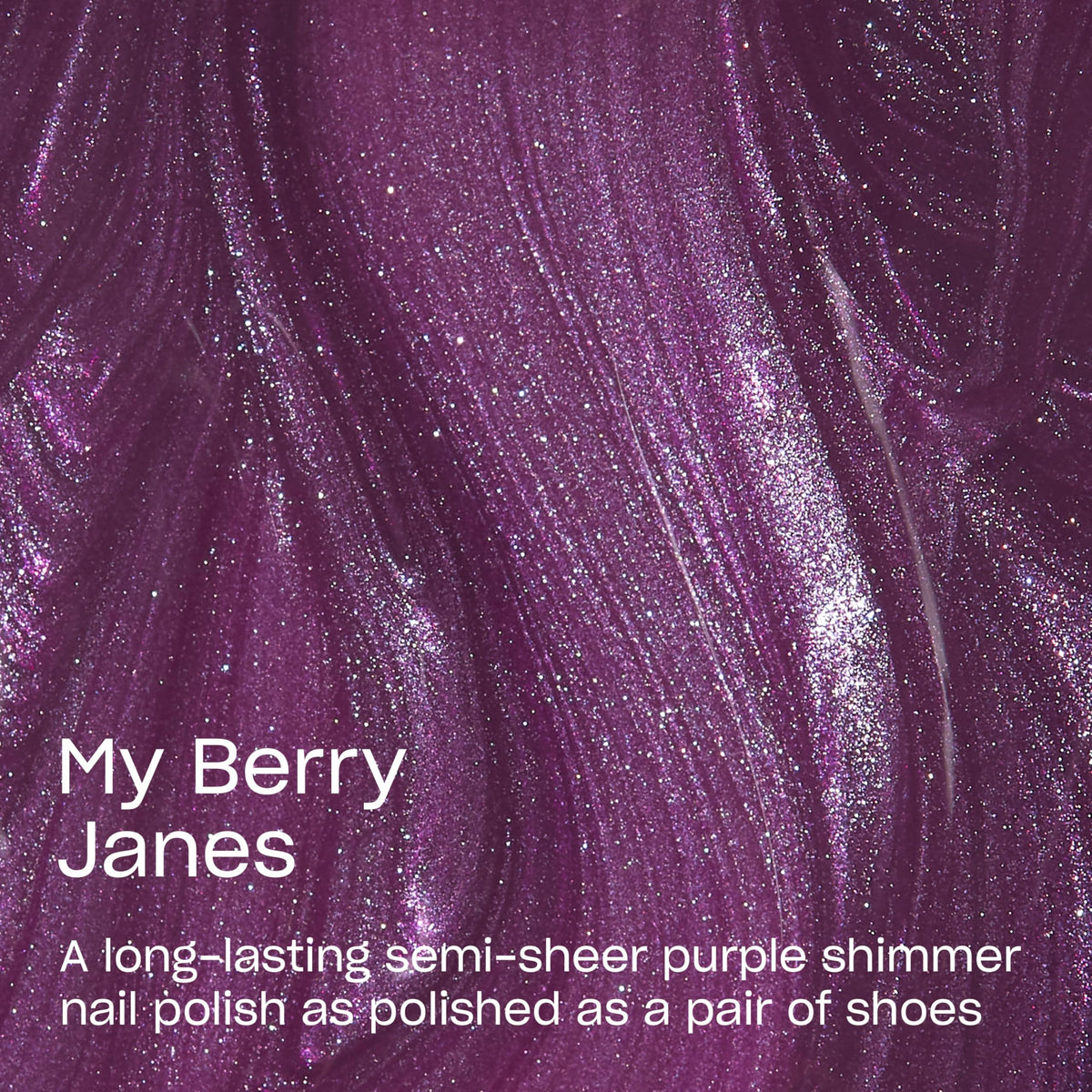 OPI Infinite Shine My Berry Janes nail polish bottle side view