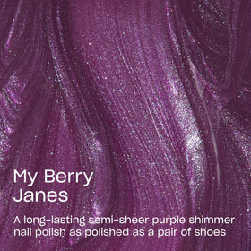OPI Infinite Shine My Berry Janes nail polish bottle side view
