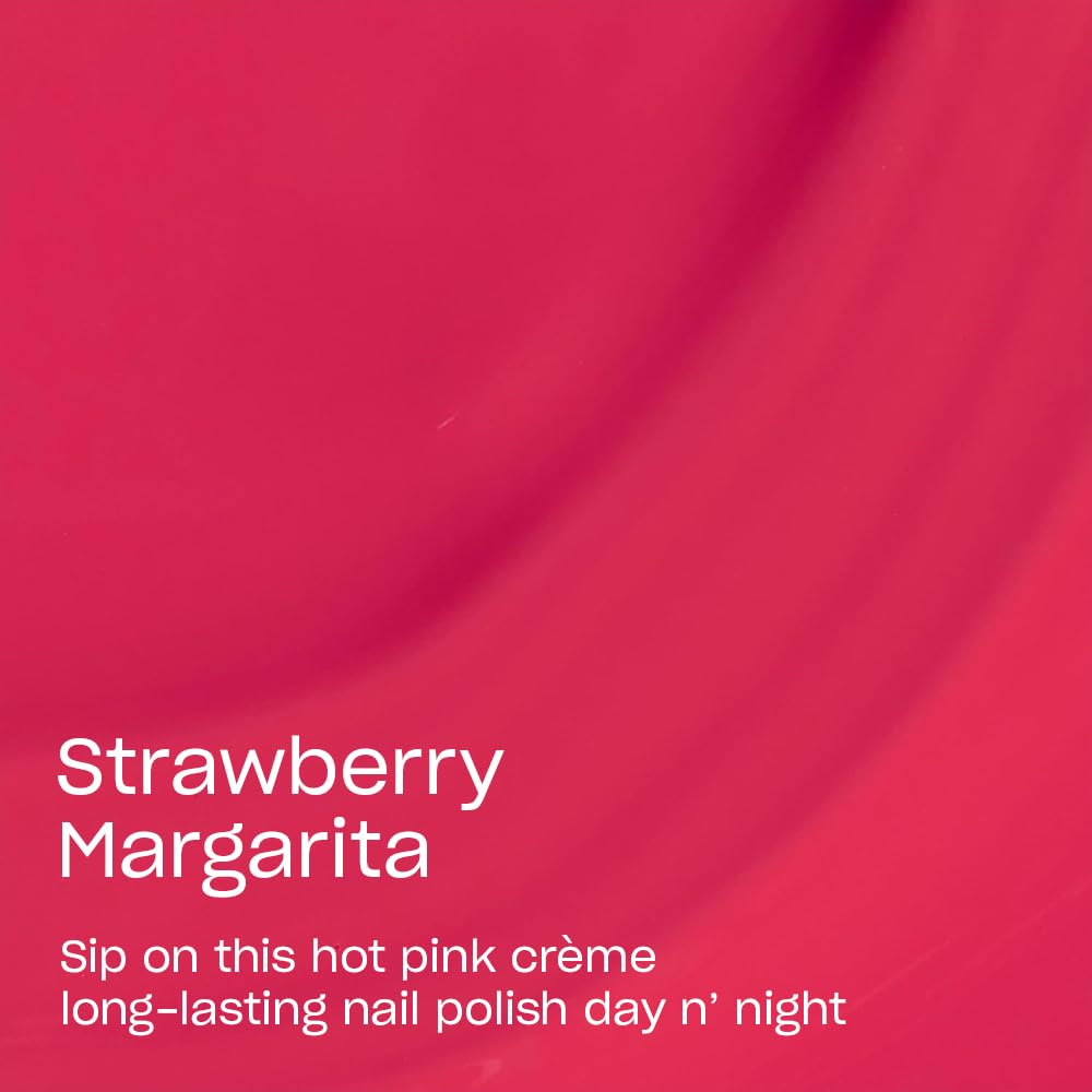 OPI Infinite Shine Strawberry Margarita nail polish applied on nails