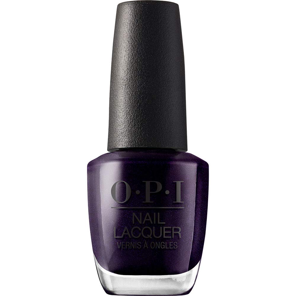 OPI Ink Dark Purple Shimmer Nail Lacquer front view