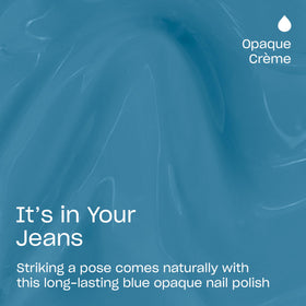 OPI It's in Your Jeans nail polish bottle with cap
