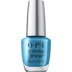 OPI It's in Your Jeans opaque blue nail polish front view