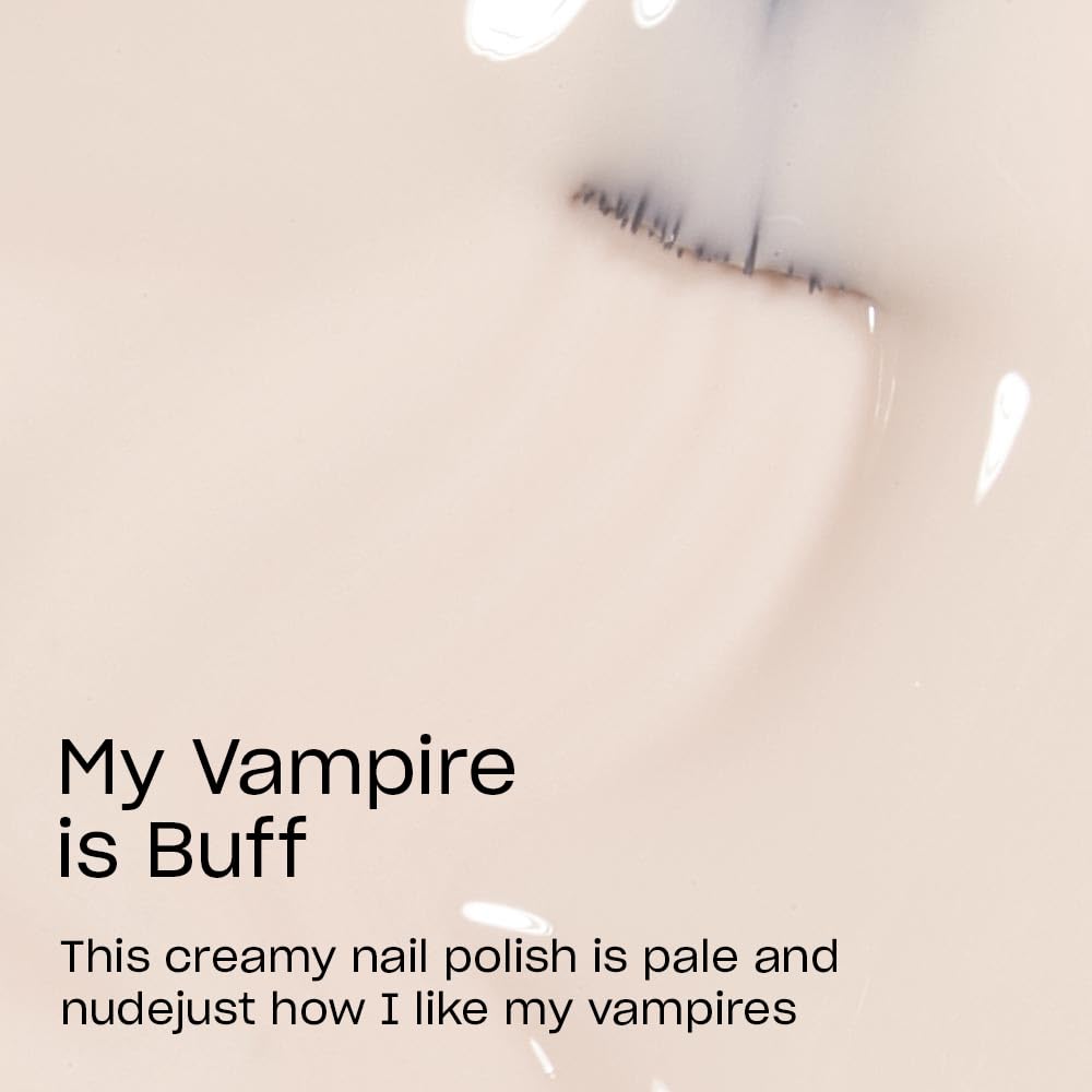 OPI My Vampire is Buff nail polish brush close-up