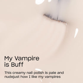 OPI My Vampire is Buff nail polish brush close-up