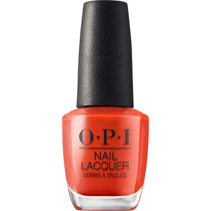 OPI Nail Lacquer A Red-vival City bright red nail polish front view