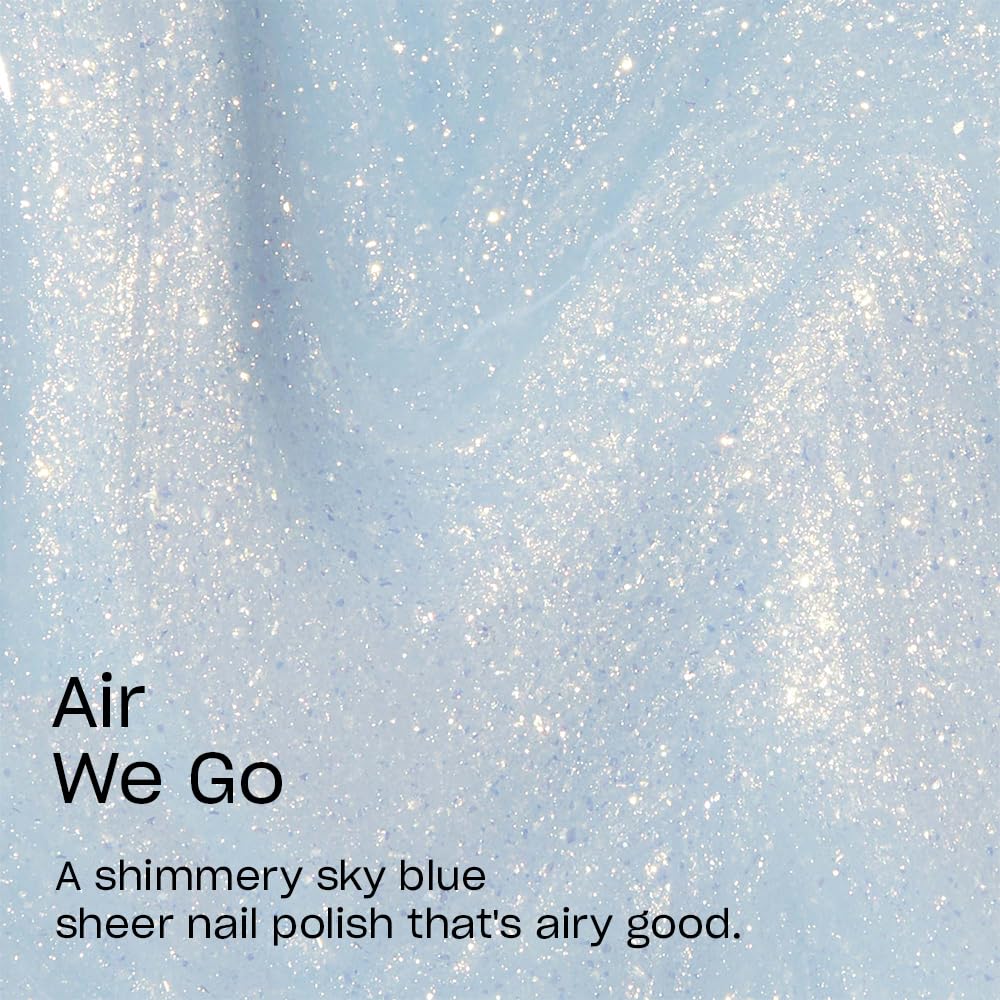 OPI Nail Lacquer Air We Go applied on nails