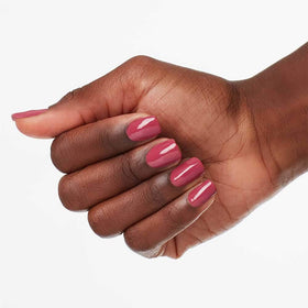 OPI Nail Lacquer Aurora Berry-alis applied on nails