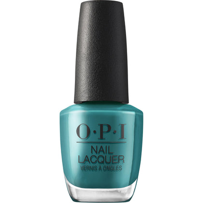 OPI Nail Lacquer Baby Tee-l dark teal nail polish front view