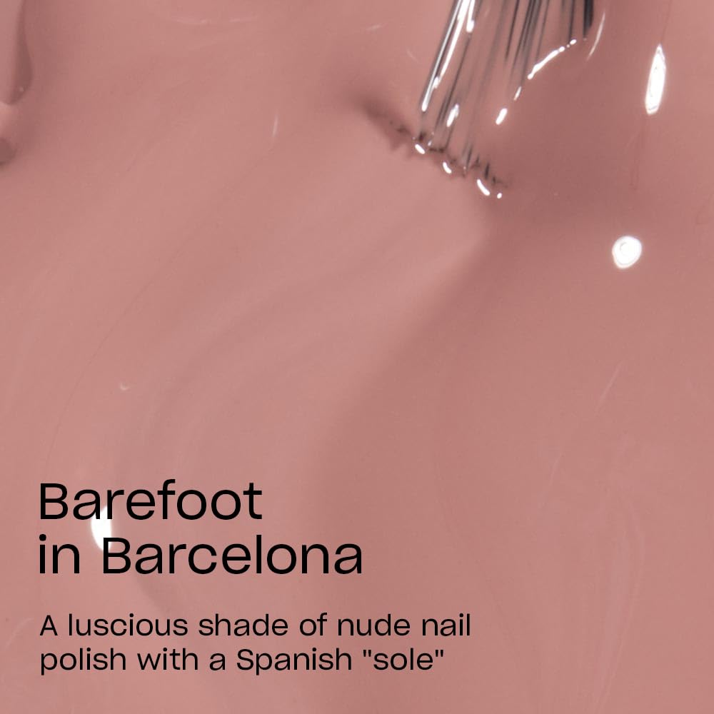 OPI Nail Lacquer Barefoot in Barcelona bottle with label