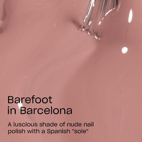 OPI Nail Lacquer Barefoot in Barcelona bottle with label