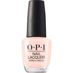OPI Nail Lacquer Bubble Bath sheer nude pink polish front view