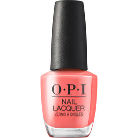 OPI Nail Lacquer Bubblegum Goth bright pink nail polish front view