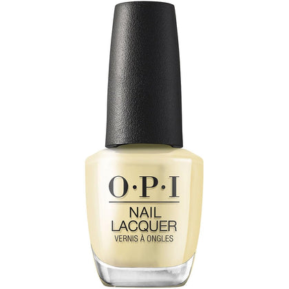 OPI Nail Lacquer Buttafly sheer bright yellow crème polish front view