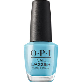OPI Nail Lacquer Can’t Find My Czechbook bright blue nail polish bottle front view
