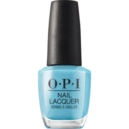 OPI Nail Lacquer Can’t Find My Czechbook bright blue nail polish bottle front view