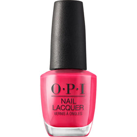 OPI Nail Lacquer Charged Up Cherry bright pink bottle front view